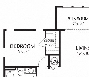 Three A with Sunroom Floor Plan| 1,435 sq.ft. | The Reserve on Cave Creek Three A with Sunroom Floor Plan| 1,435 sq.ft. | The Reserve on Cave Creek